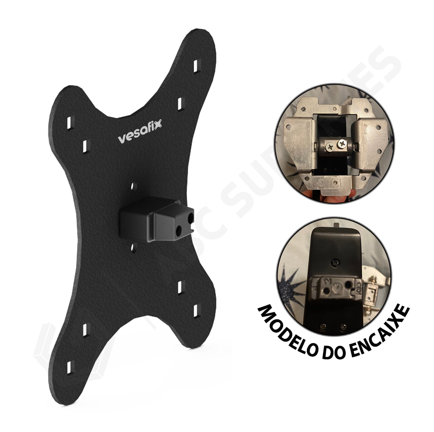 Adaptador Vesa Monitor HUSKY HAILSTORM / TEMPEST HGMT002 HGMT005 Sem Furação Vesa