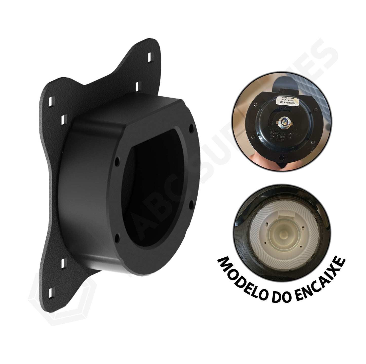Adaptador Vesa Monitor SAMSUNG ODYSSEY G7 ou ODYSSEY G6 Sem Furação Vesa - LC27G75TQSLXZD LS27BG650ELXZD