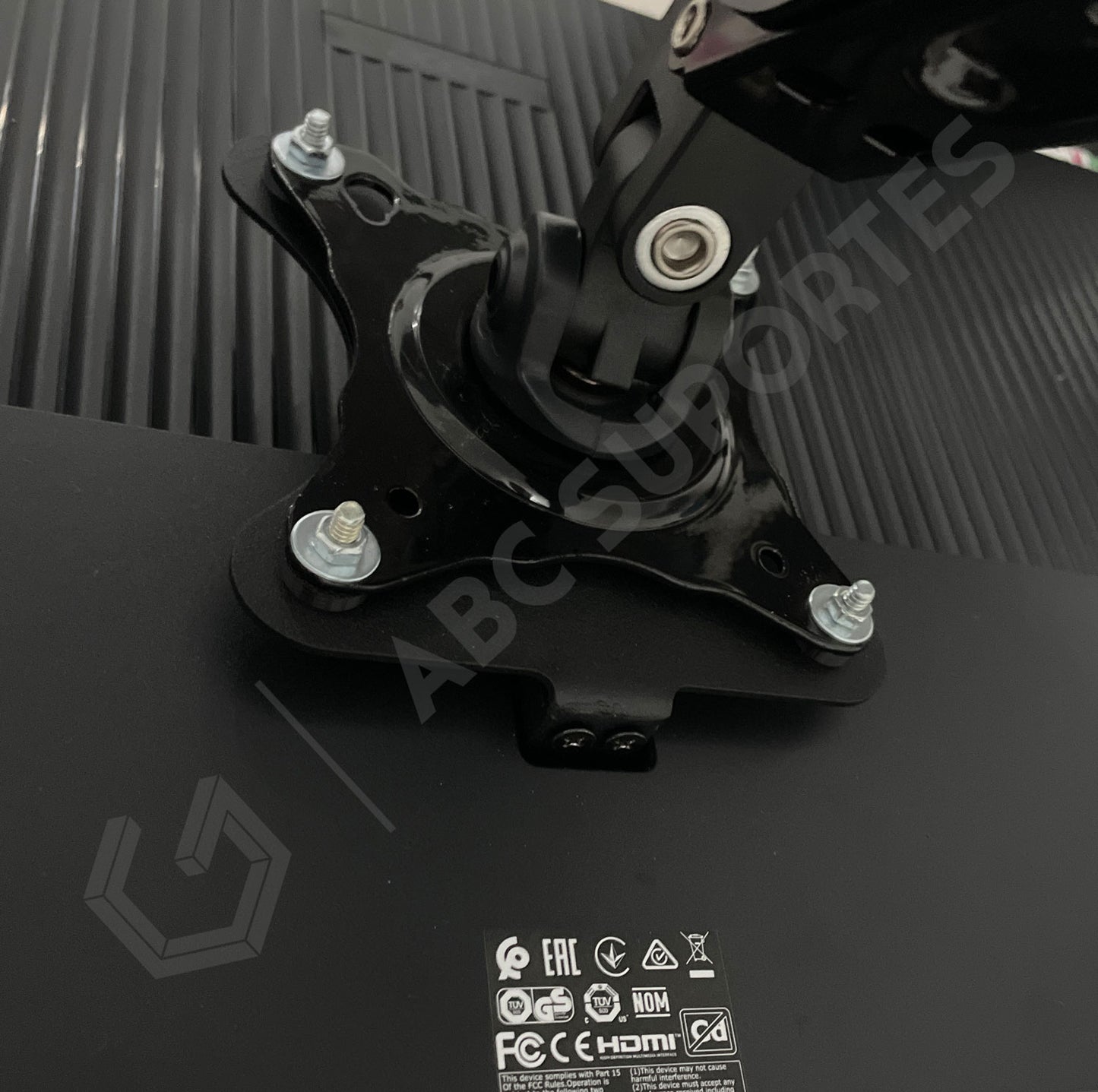 Adaptador Vesa para Monitor Sem Furação Vesa - PRIMETEK 24H2G 27H2G ACER QG240Y REDRAGON GM27H2G