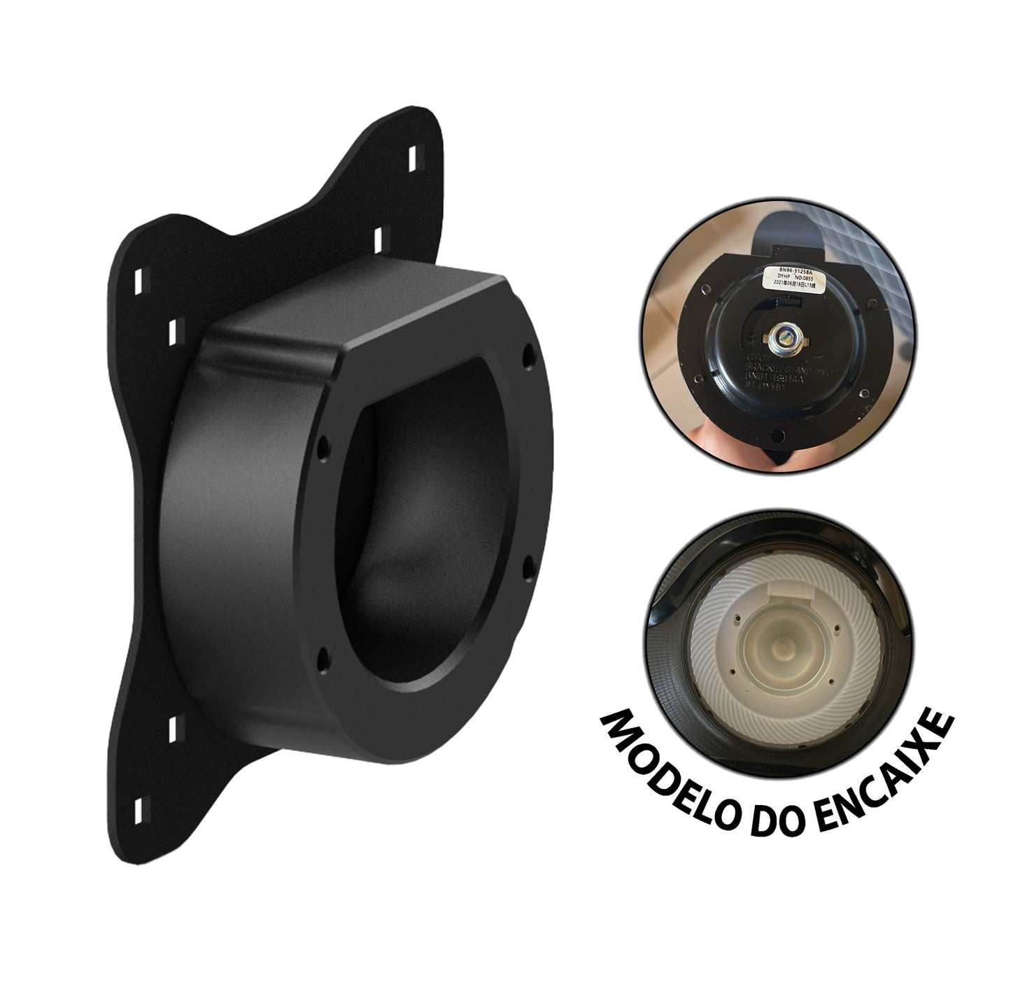 Adaptador Vesa Monitor SAMSUNG ODYSSEY G7 ou ODYSSEY G6 Sem Furação Vesa - LC27G75TQSLXZD LS27BG650ELXZD