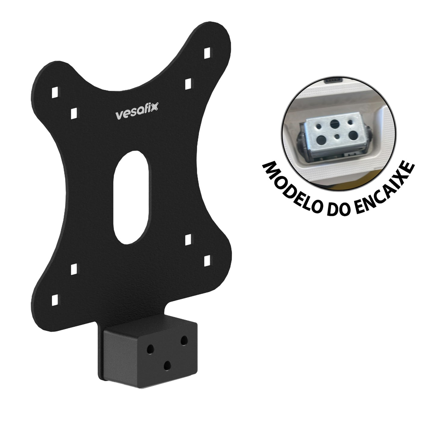 Adaptador Vesa Monitor LG ALL-IN ONE Sem Furação Vesa - 22V280 24V570 24V50N