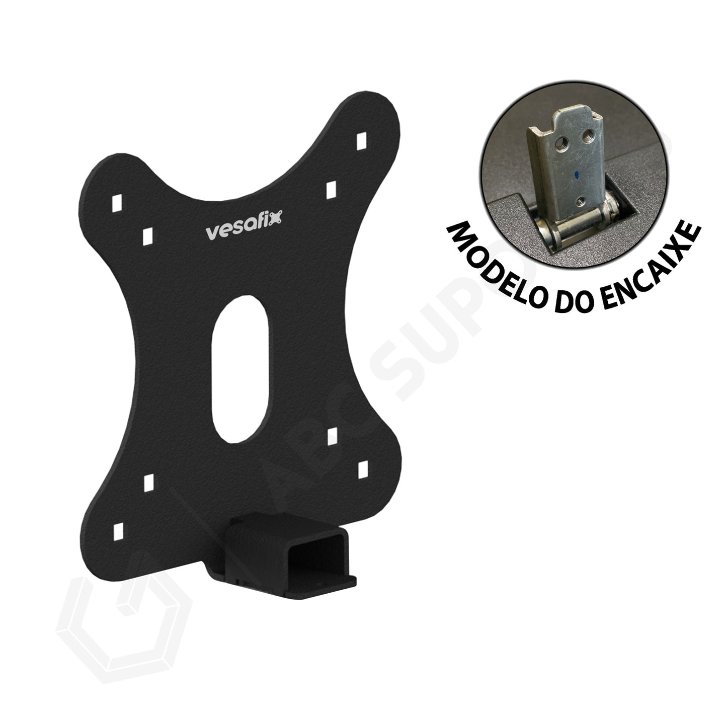 Suporte Adaptador Vesa para Monitor AOC 24B1H 24B1W sem Furação Vesa